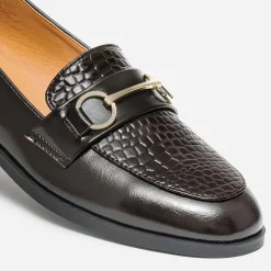 Mocassin verni embossé effet python^Eram Best