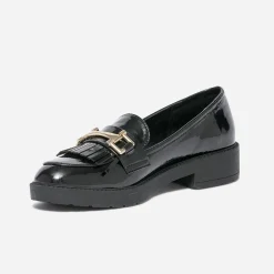 Mocassin verni à franges^Eram