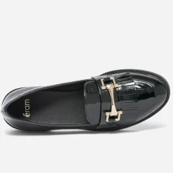 Mocassin verni à franges^Eram