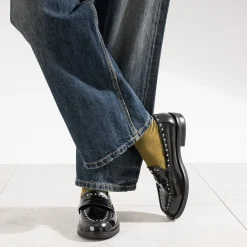 Mocassin verni clouté^Eram