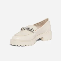 Mocassin beige à semelle crantée^Texto Outlet