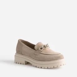 Mocassin cuir velours semelle crantée^Texto Hot