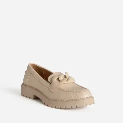 Mocassin tressage et maxi chaîne^Texto