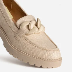 Mocassin tressage et maxi chaîne^Texto