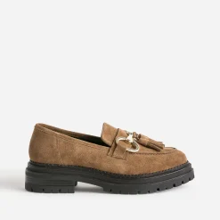 Mocassin cuir velours^Texto Sale