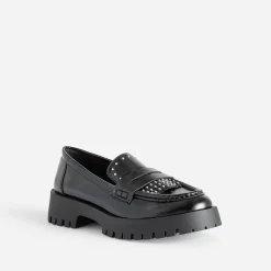 Mocassin cranté décor clous^Texto Sale
