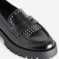 Mocassin cranté décor clous^Texto Sale