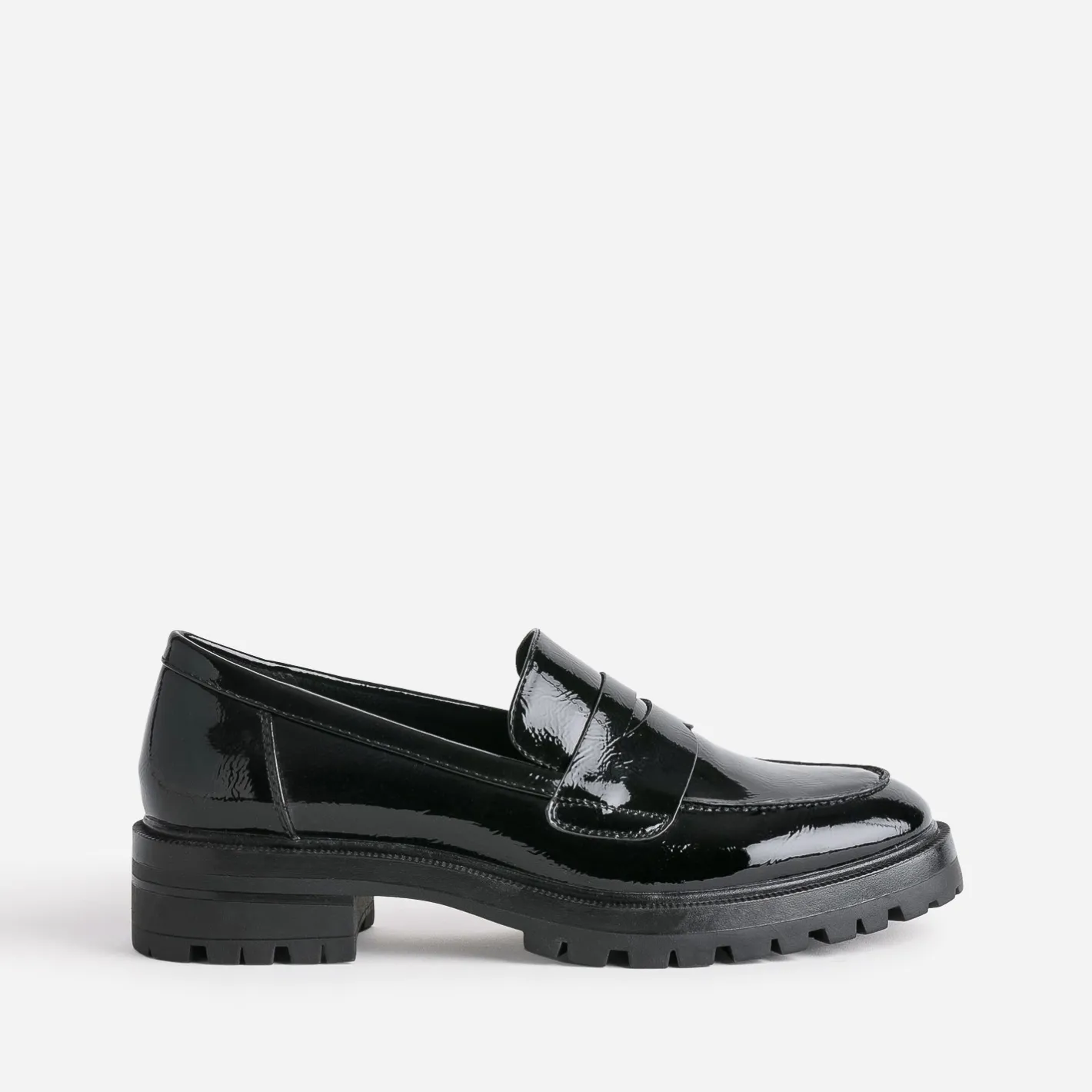 Mocassin verni cranté^Texto Online