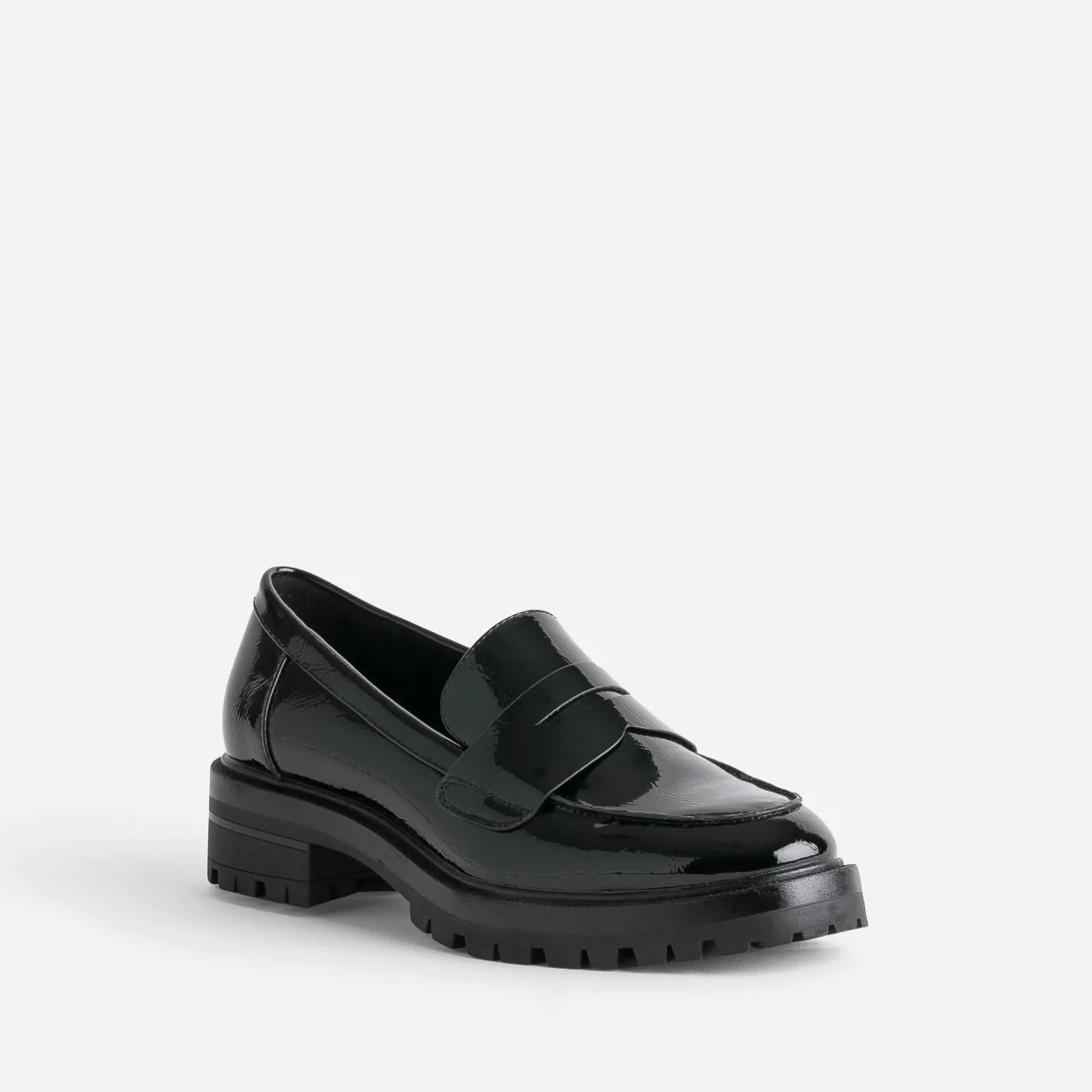 Mocassin verni cranté^Texto Online