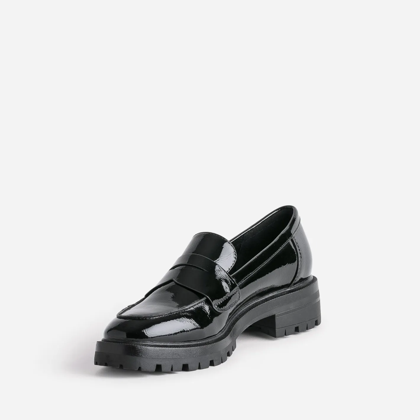 Mocassin verni cranté^Texto Online