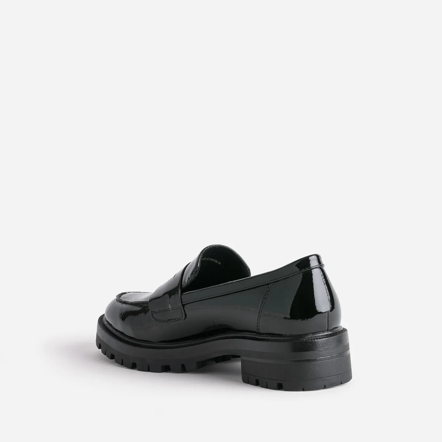 Mocassin verni cranté^Texto Online