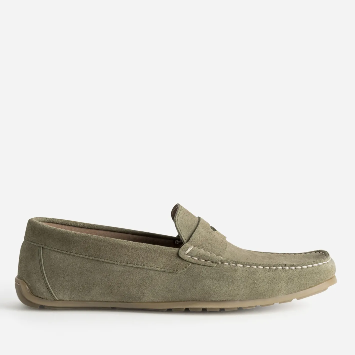 Mocassin-bateau cuir velours^Eram Discount