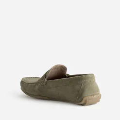 Mocassin-bateau cuir velours^Eram Discount