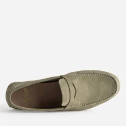 Mocassin-bateau cuir velours^Eram Discount