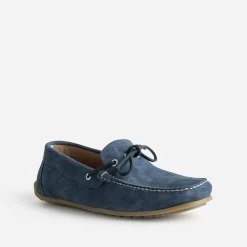 Mocassin-bateau marine cuir velours^Eram Hot