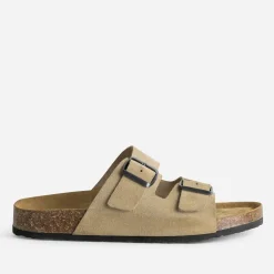 Mule anatomique cuir velours^Eram Online
