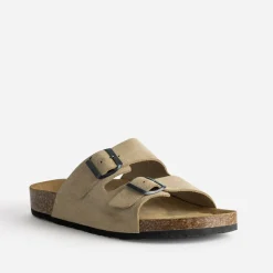 Mule anatomique cuir velours^Eram Online