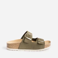 Mule anatomique en cuir velours^Eram Outlet