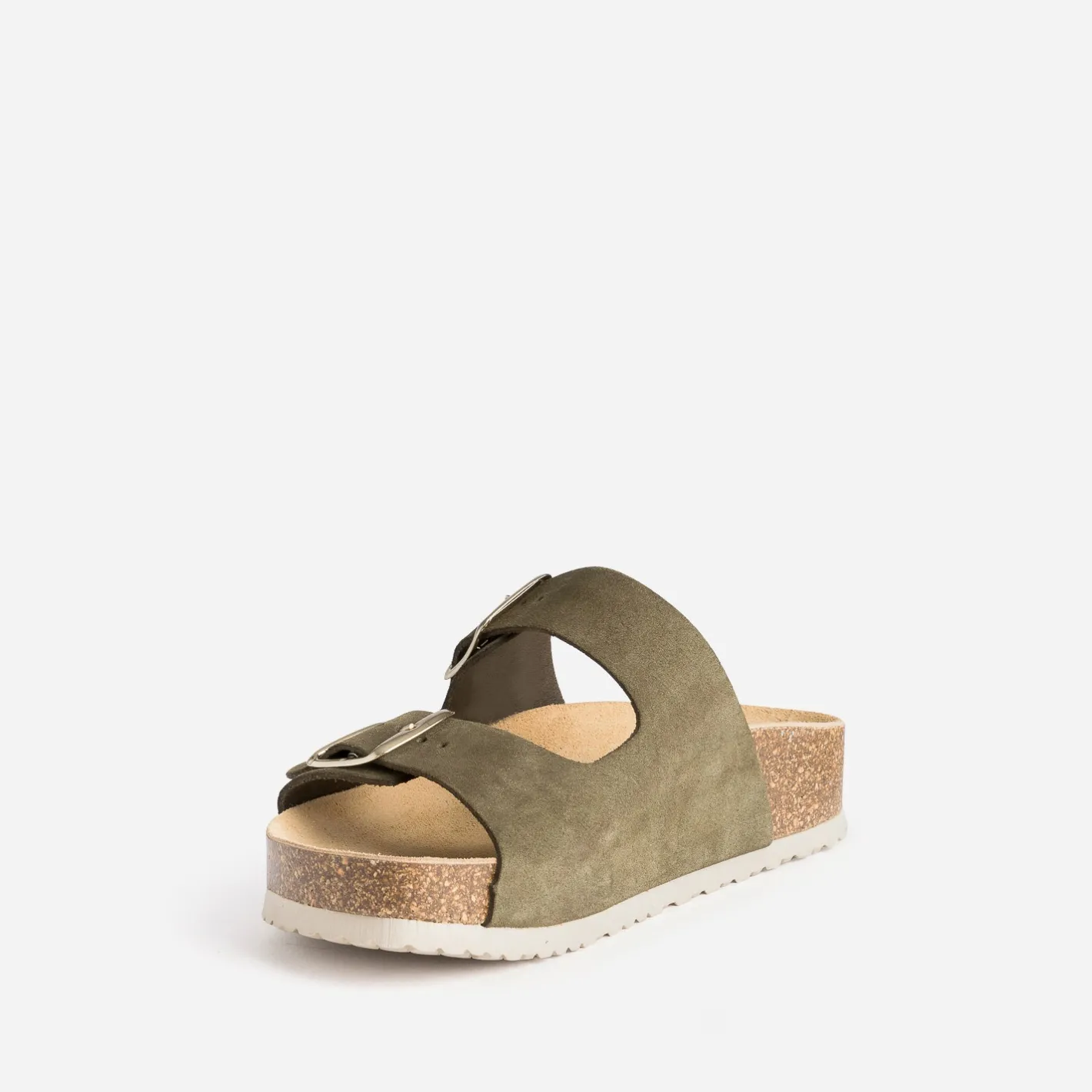 Mule anatomique en cuir velours^Eram Outlet