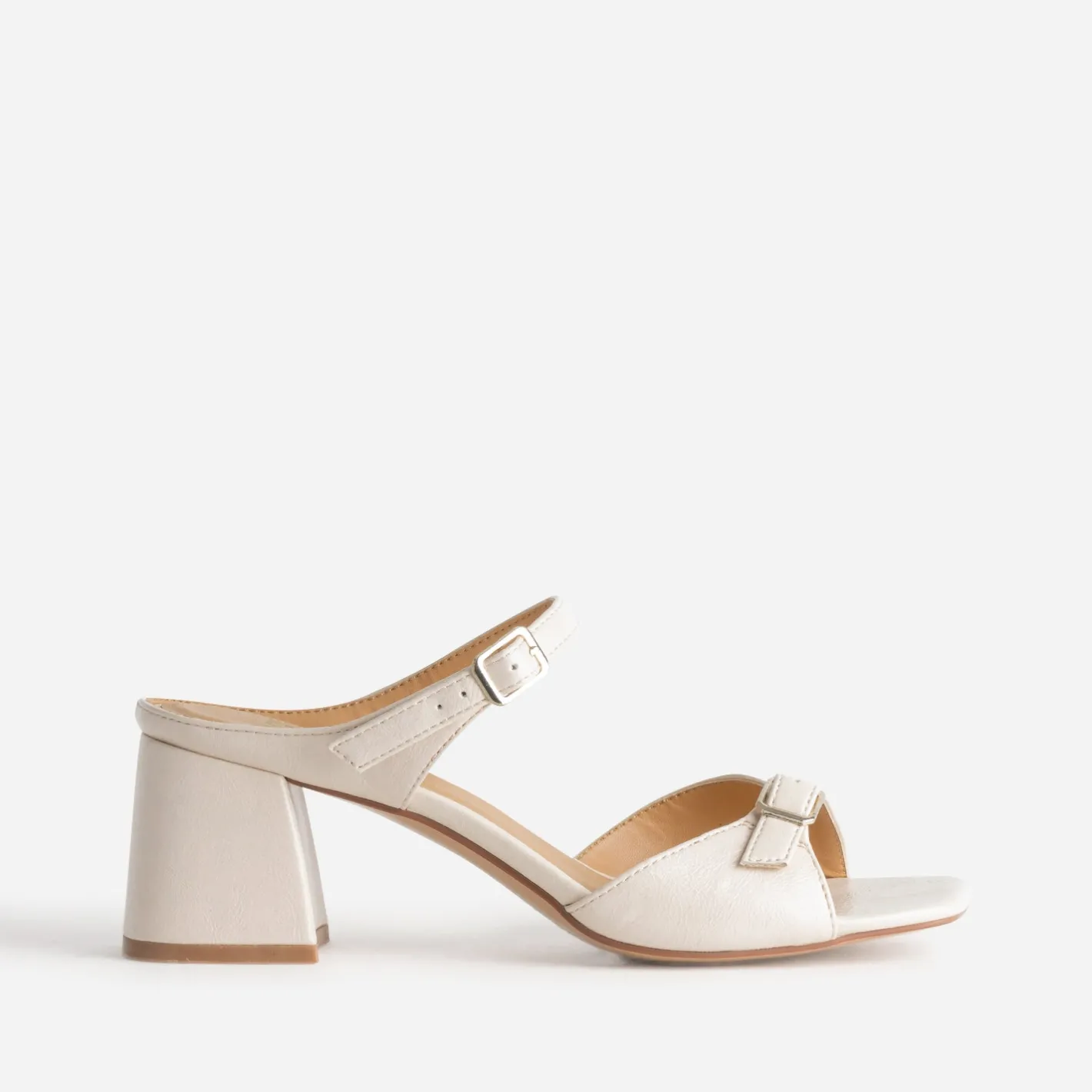 Mule à brides fines et boucles rectangulaires^Eram New