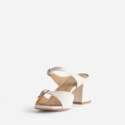 Mule à brides fines et boucles rectangulaires^Eram New