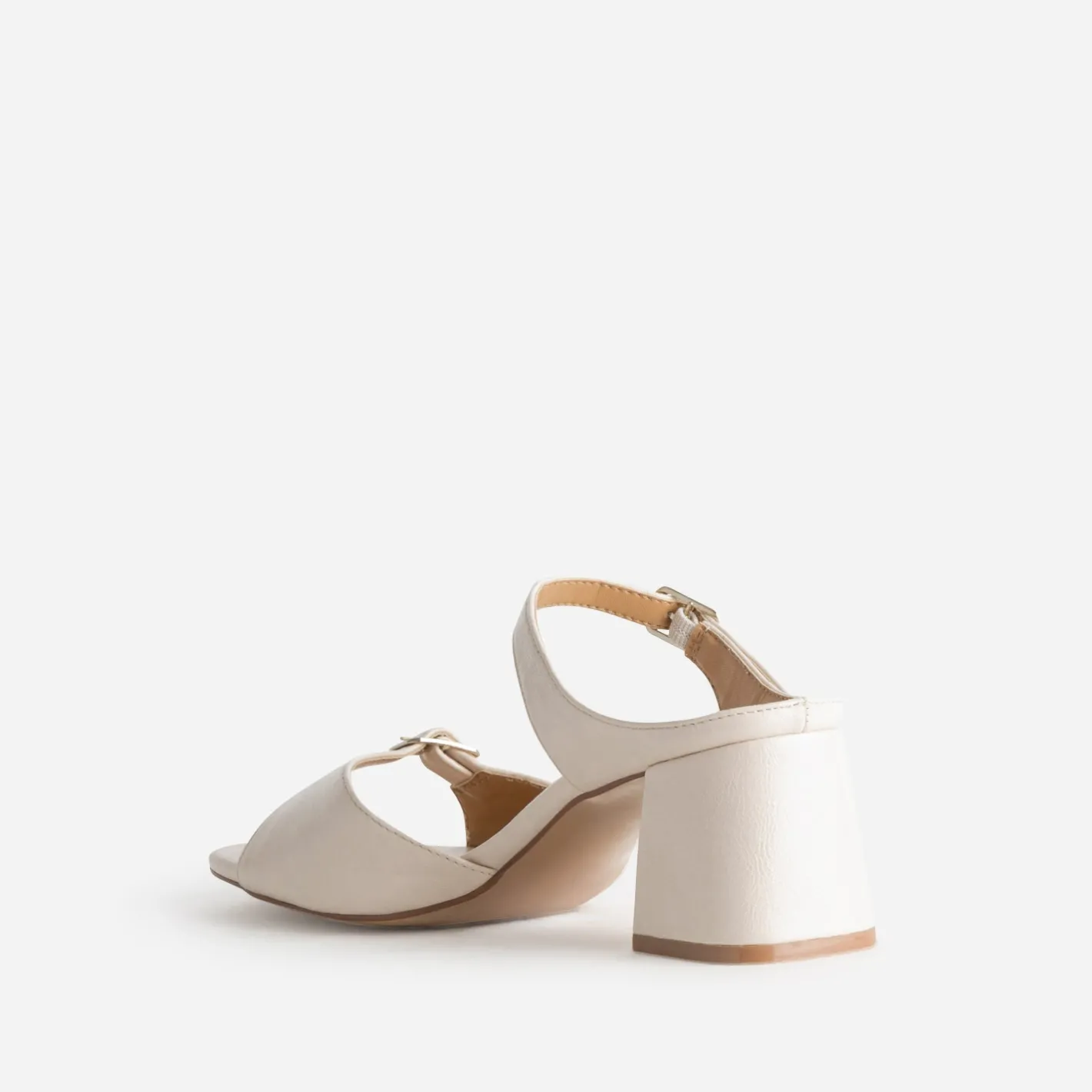 Mule à brides fines et boucles rectangulaires^Eram New