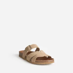 Mule cuir velours double bride^Eram Discount