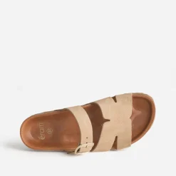 Mule cuir velours double bride^Eram Discount