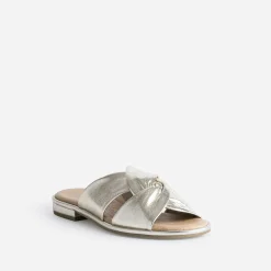 Mule dée en cuir à brides croisées^Caprice Hot