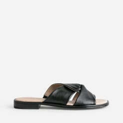 Mule e en cuir à brides croisées^Caprice Outlet