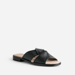 Mule e en cuir à brides croisées^Caprice Outlet
