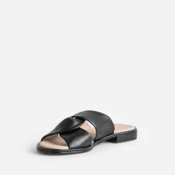 Mule e en cuir à brides croisées^Caprice Outlet