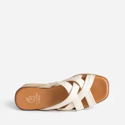 Mule compensée éco-conçue en cuir souple^Eram Sale