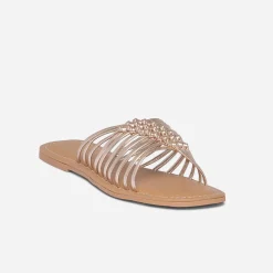 Mule dée en cuir éco-conçu^Texto Clearance