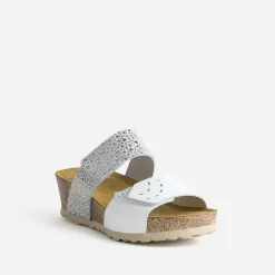 Mule he et argentée cuir^FRANCE ARNO Hot