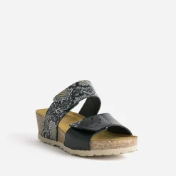 Mule et effet python cuir^FRANCE ARNO Outlet