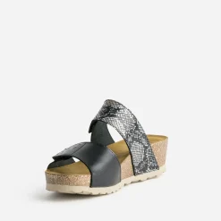 Mule et effet python cuir^FRANCE ARNO Outlet