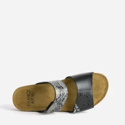 Mule et effet python cuir^FRANCE ARNO Outlet
