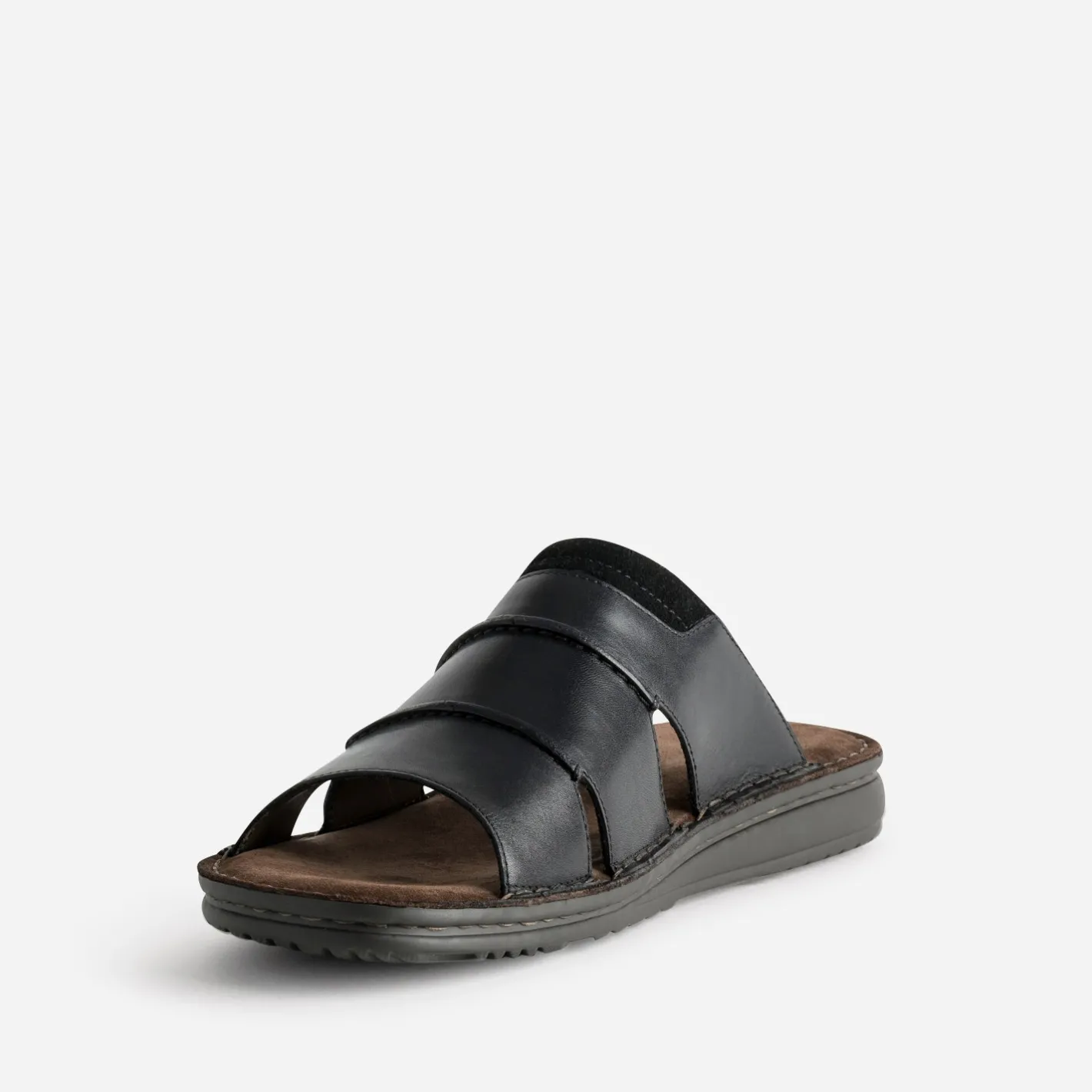 Mule e cuir semelle cuir velours marron^Eram Online