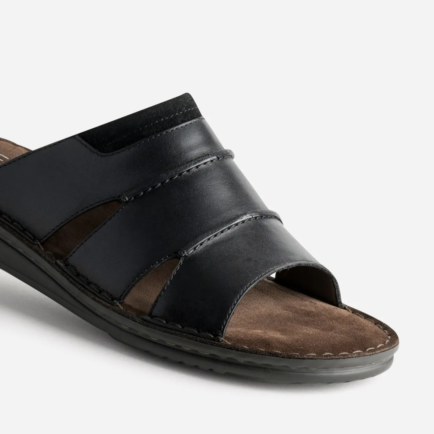 Mule e cuir semelle cuir velours marron^Eram Online