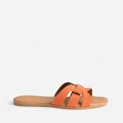 Mule cuir velours brides tressées^Eram Clearance