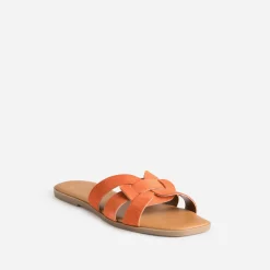 Mule cuir velours brides tressées^Eram Clearance