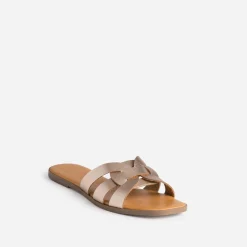 Mule rose cuivré en cuir^Eram Outlet