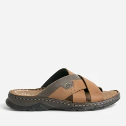 Mule marron en cuir^Tbs Clearance