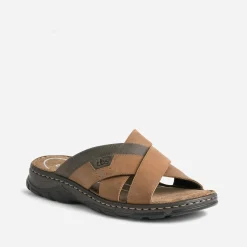 Mule marron en cuir^Tbs Clearance