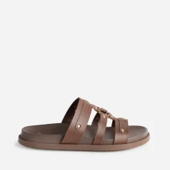 Mule cuir décor clous^Texto New