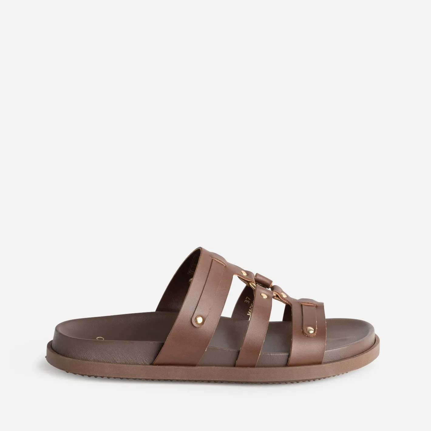 Mule cuir décor clous^Texto New