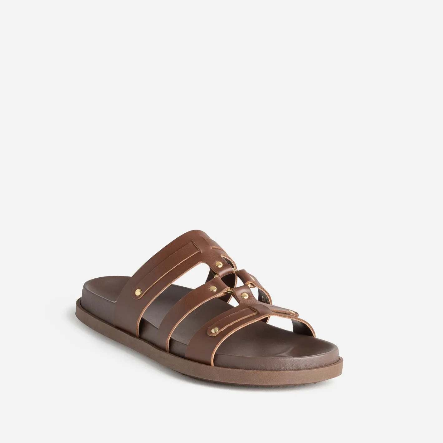 Mule cuir décor clous^Texto New