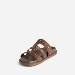 Mule cuir décor clous^Texto New