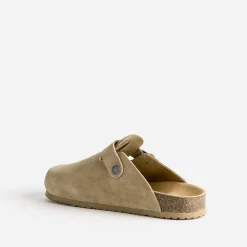 Mule-sabot en cuir velours^Texto Outlet